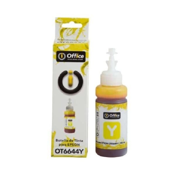 TINTA ALTERNATIVA EPSON AMARILLO T664 CON PICO VERTEDOR 100ML OFFICE OT 6644Y