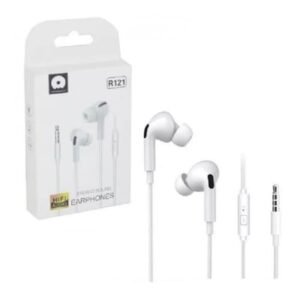 AURICULAR WUW R121 TIPO INEAR BLANCO MANOS LIBRE CABLEADO PLUG 3,5
