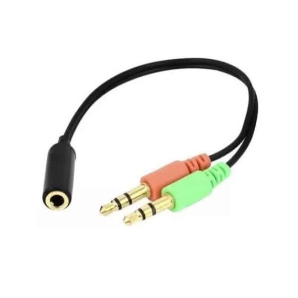 ADAPTADOR PLUG 3.5 MANOS LIBRES HEMBRA A 2 PLUG 3.5 MACHO MEGALITE MLC060