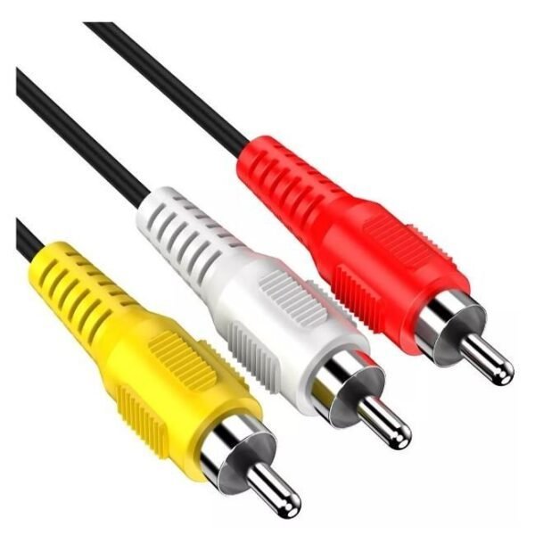 CABLE RCA X3 MACHO A RCA X3 MACHO 3 MTS GENERICO