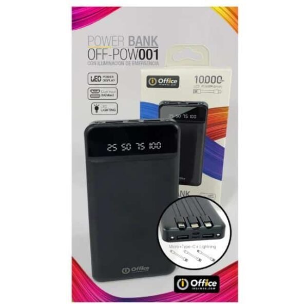 POWER BANK OFFICE OFF-POW011 10000 MHA