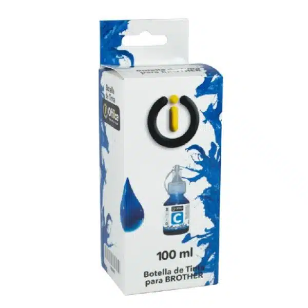 TINTA ALT BROTHER CYAN CON PICO VERTEDOR 100ML OFFICE