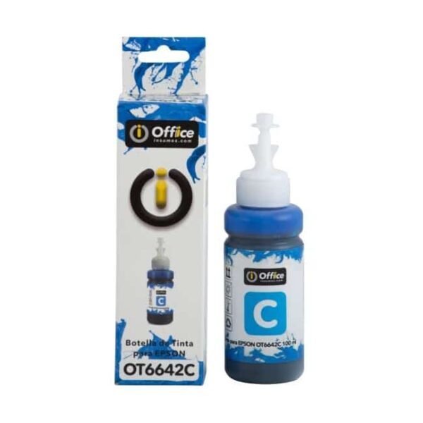 TINTA ALT EPSON OFFICE OT6642C CYAN T664 100ML CON PICO VERTEDOR