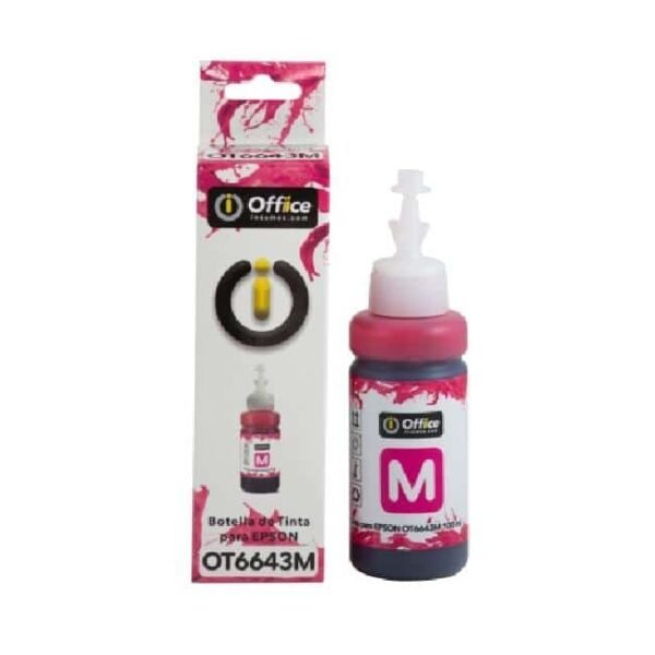 TINTA ALT EPSON T664 MAGENTA CON PICO VERTEDOR 100ML OFFICE OT 6643M