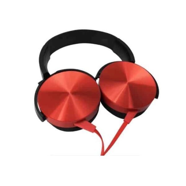 AURICULAR EXTRA BASS MDR-XB450AP TIPO VINCHA ROJO MANOS LIBRES CABLEADO PLUG 3,5