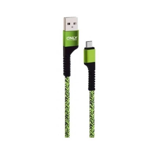 CABLE MICROUSB V8 A USB TIPO A (M-M) VERDE ONLY MOD58