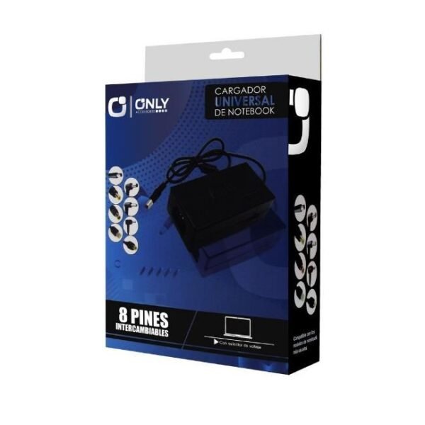 CARGADOR UNIVERSAL PARA NOTEBOOK ONLY CUN003 15V-24V CON 8 CONECTORES