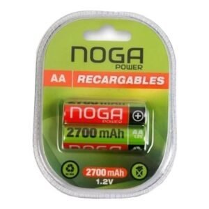 PILAS RECARGABLE AA 2700 MAH NOGA BLISTER X2