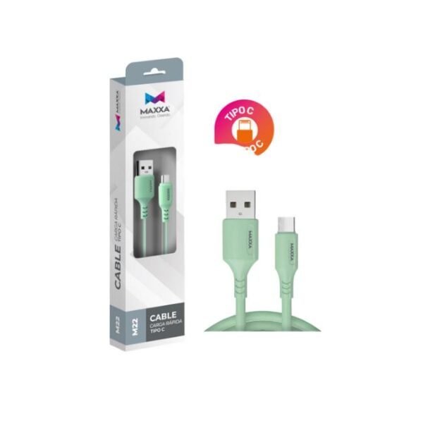 CABLE USB TIPO C A USB TIPO A MAXXA M22 VERDE