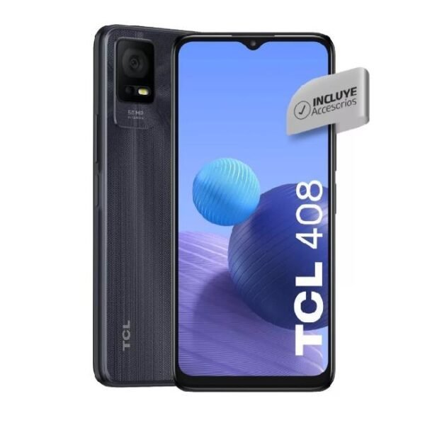 CELULAR TCL 408 GRAY 4GB DE RAM Y 64GB DE ALMACENAMIENTO