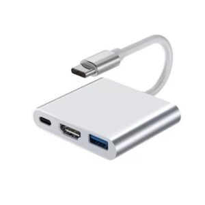 CONVERSOR USB TIPO C A HDMI + USB 3.0 + USB TIPO C PD