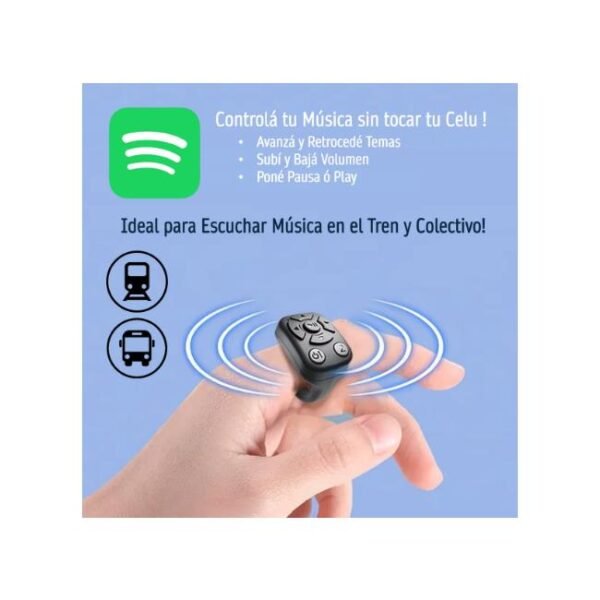 CONTROL REMOTO BLUETOOTH PARA CELULAR SPOTIFY TIK TOK ETC
