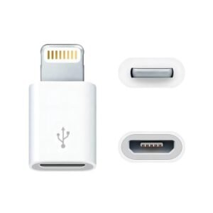 OTG ADAPTADOR IPHONE LIGHTNING (M) A MICROUSB (H) CARGA