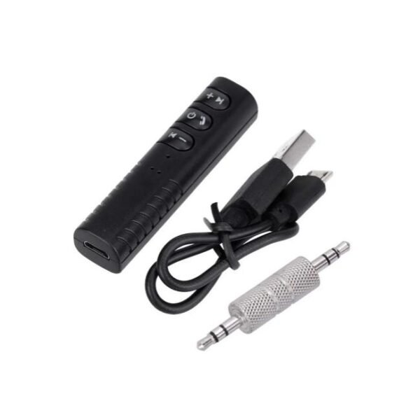 RECEPTOR DE AUDIO BLUETOOTH PLUG 3,5 (H) CON BATERIA Y TECLAS DE CONTROL